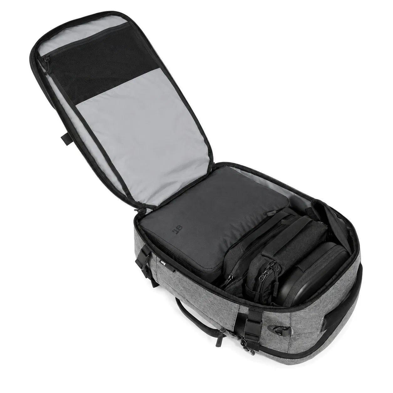 Custom Water Resistant Travel Laptop Backpack with Lay Flat Opening and Padded Compartment