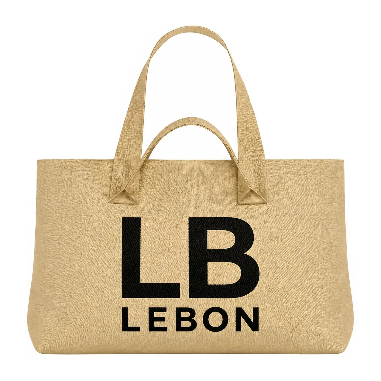 Custom Knit Tote Bag with Shoulder Straps and Woven Logo for Shopping Promotion