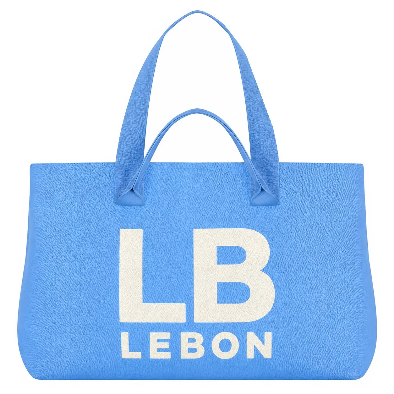 Custom Knit Tote Bag with Shoulder Straps and Woven Logo for Shopping Promotion