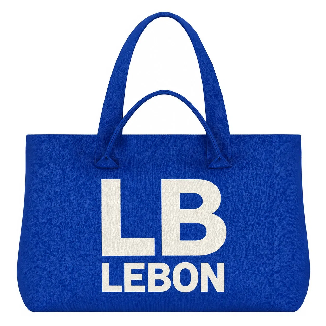 Custom Knit Tote Bag with Shoulder Straps and Woven Logo for Shopping Promotion