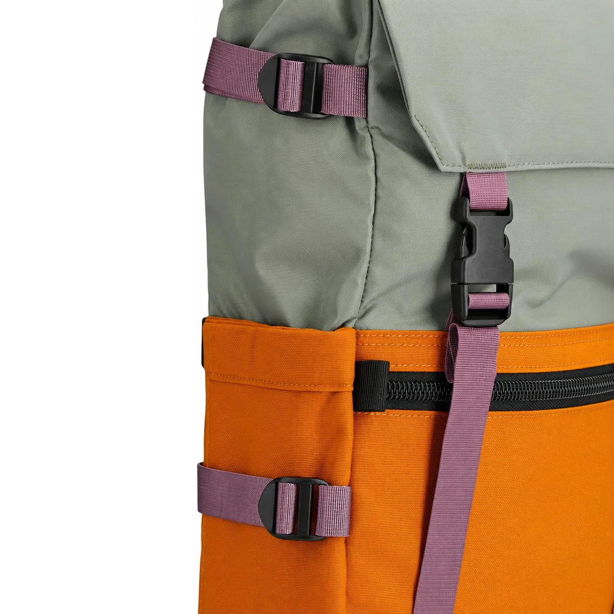 Custom Recycled Nylon Daypack Backpack with Flap Top and Padded Laptop Sleeve