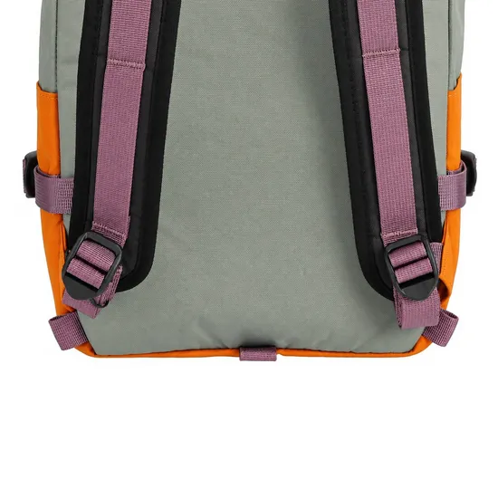 Custom Recycled Nylon Daypack Backpack with Flap Top and Padded Laptop Sleeve