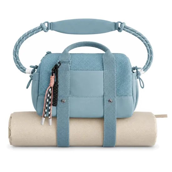 Custom Mini Nylon Gym Duffel Bag for Women with Adjustable Strap and Water Resistant Fabric