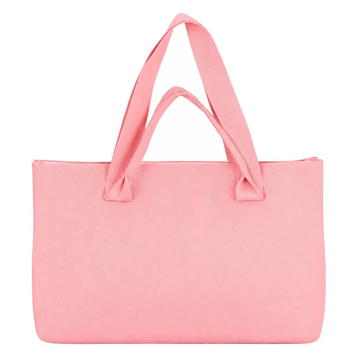 Custom Knitted Tote Handbag with Zipper for Women Shopping Beach and Daily Travel