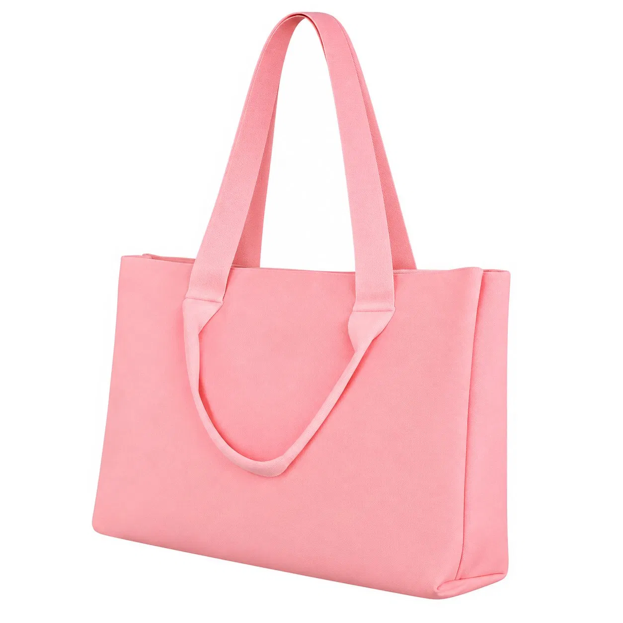 Custom Knitted Tote Handbag with Zipper for Women Shopping Beach and Daily Travel