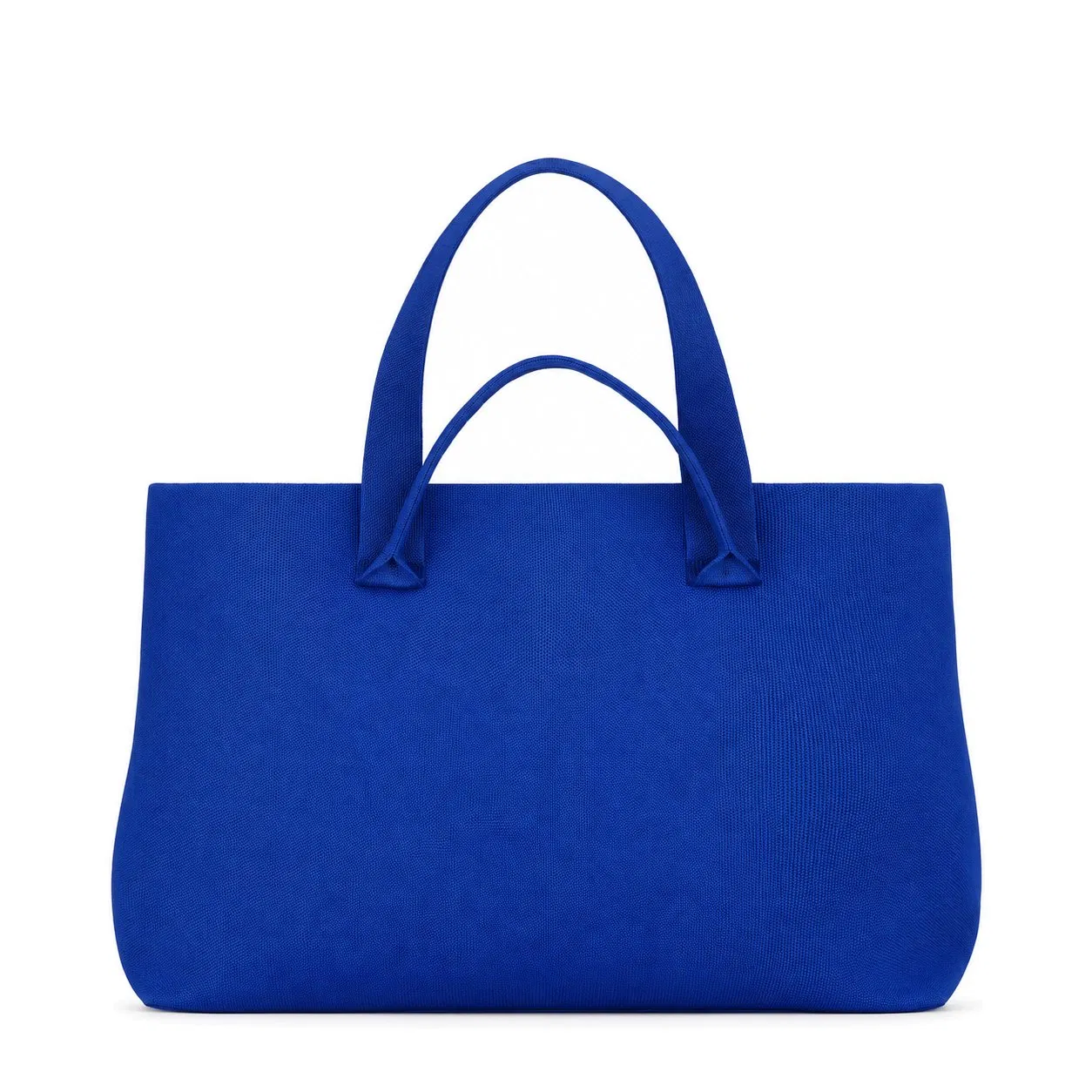 Custom Knit Tote Bag with Zipper and Adjustable Shoulder Strap for Shopping and Travel