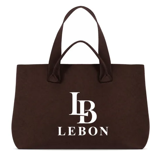 Custom Knit Tote Bag with Zipper and Adjustable Shoulder Strap for Shopping and Travel