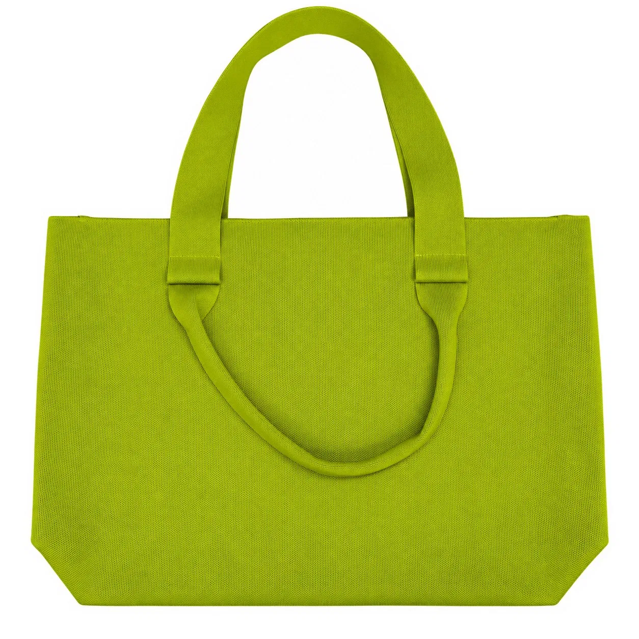 Custom Logo Knitted Tote Bag with Dual Carry Handles for Shopping and Travel