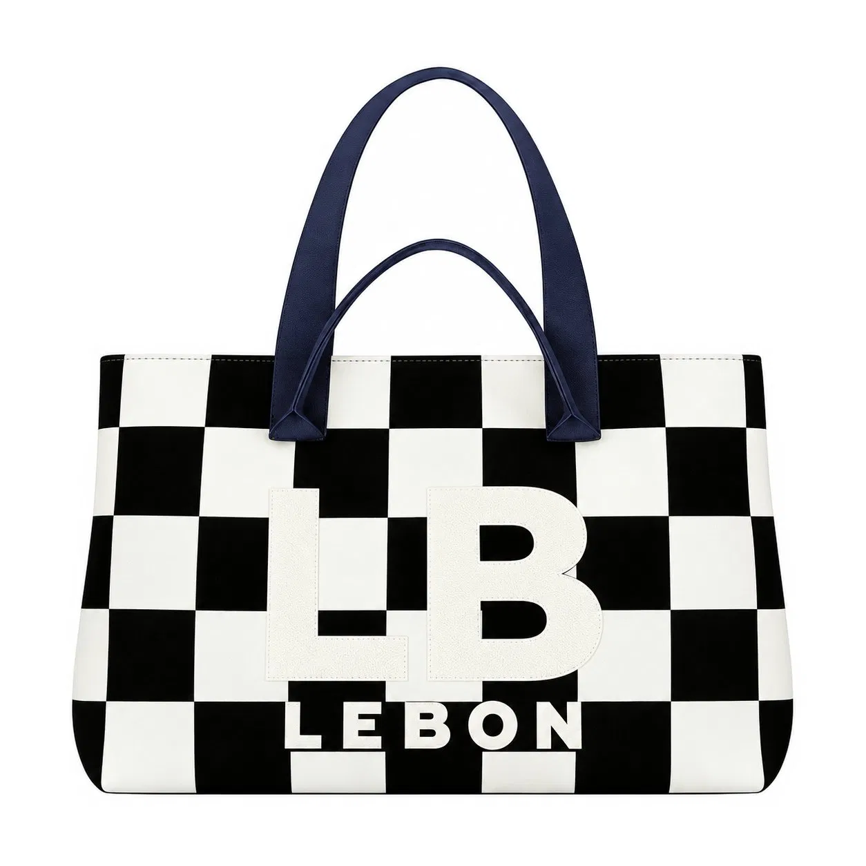 Custom Logo Knitted Tote Bag with Dual Carry Handles for Shopping and Travel