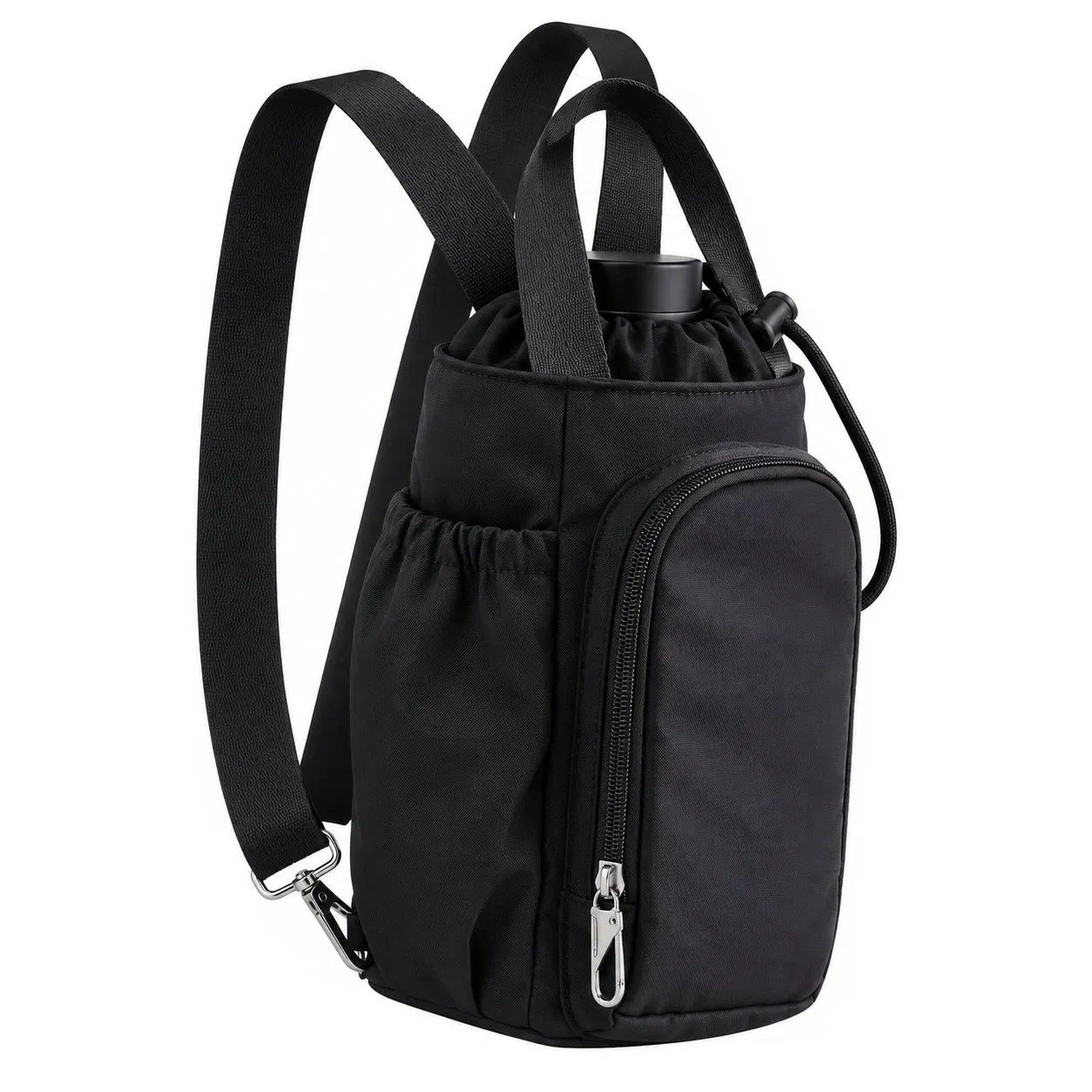 Cartoon Nylon Insulated Water Bottle Carrier with Adjustable Shoulder Strap