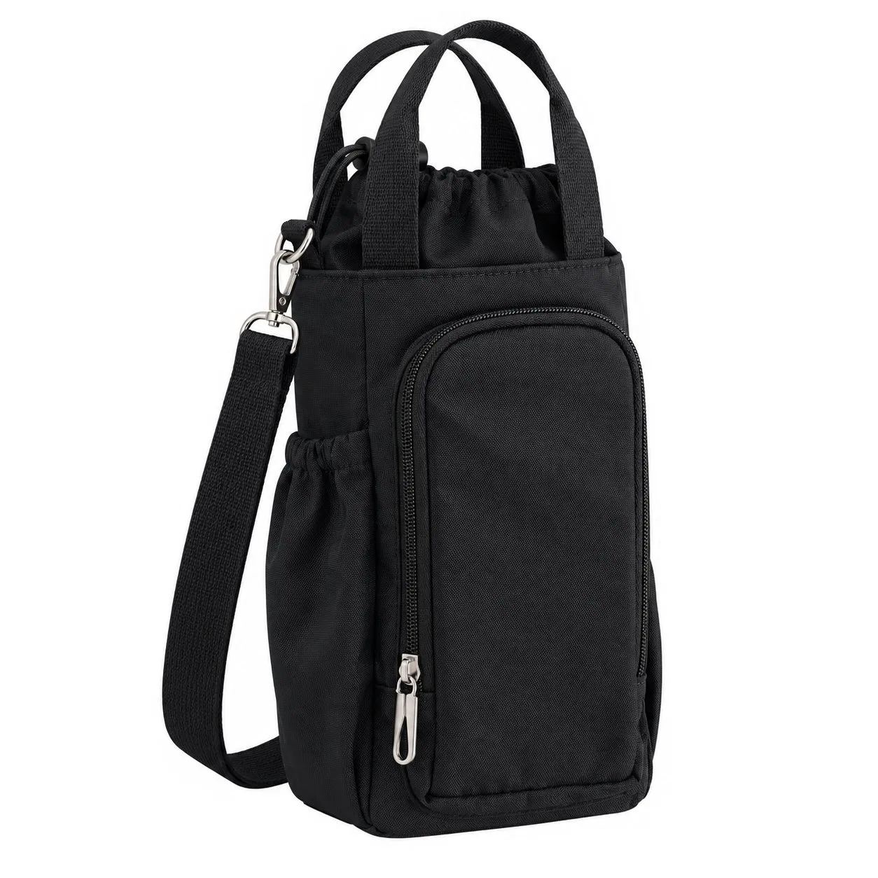 Cartoon Nylon Insulated Water Bottle Carrier with Adjustable Shoulder Strap