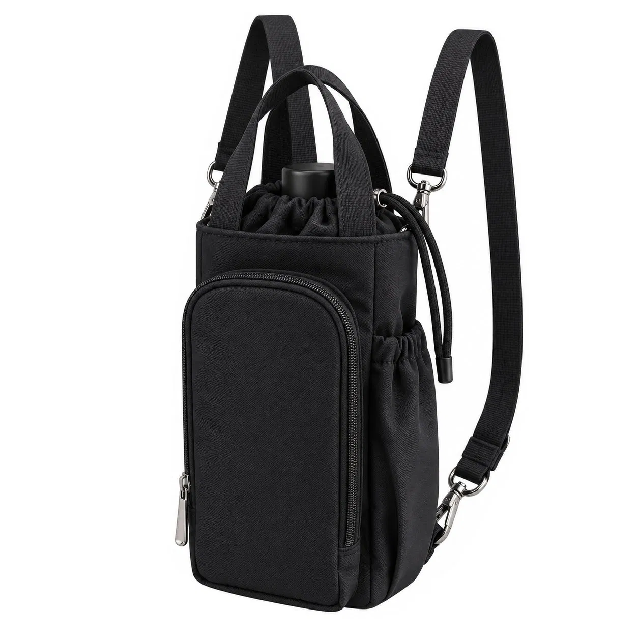 Cartoon Nylon Insulated Water Bottle Carrier with Adjustable Shoulder Strap