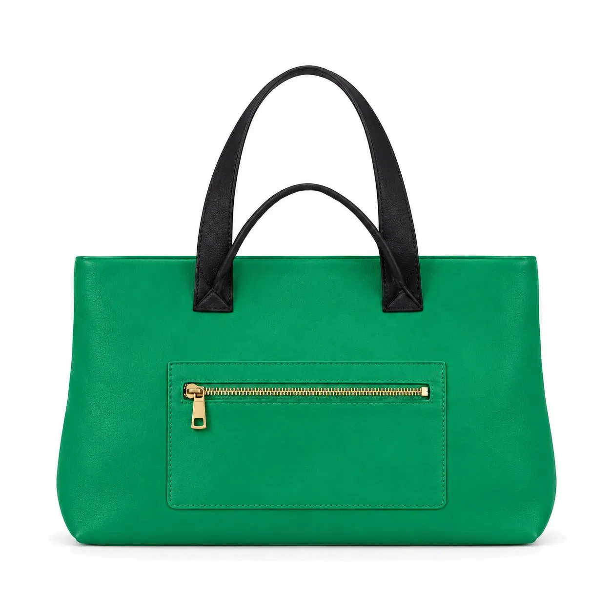 Custom Logo Soft Knitted Tote Bag for Women with Front Zipper Pocket