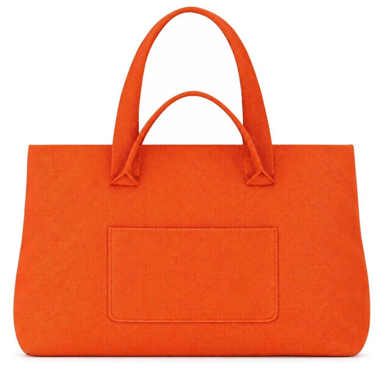Custom Logo Soft Knitted Tote Bag for Women with Front Zipper Pocket