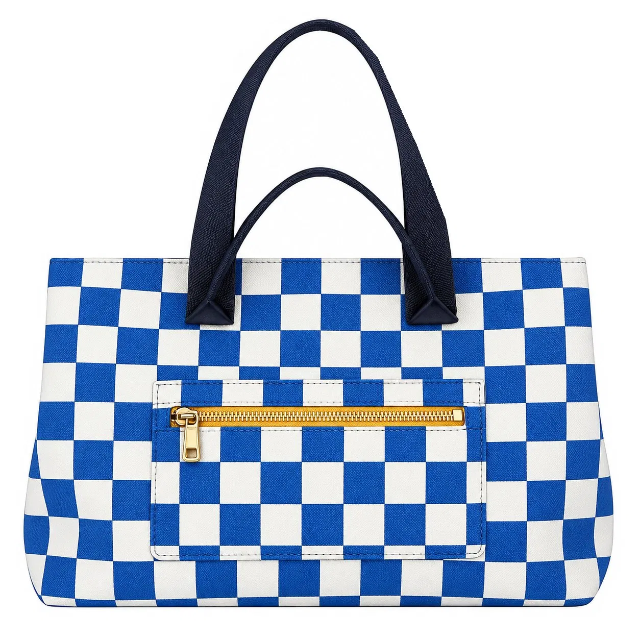 Custom Logo Women Knitted Tote Bag with External Pockets for Daily Commute