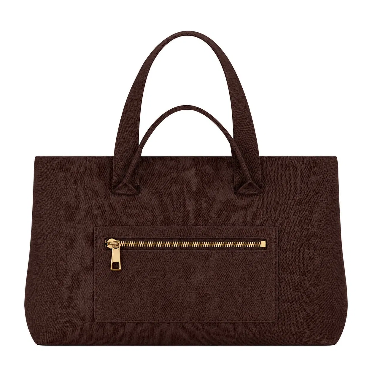 Custom Pattern Women Knitted Tote Bag with Zipper Pocket and Large Capacity