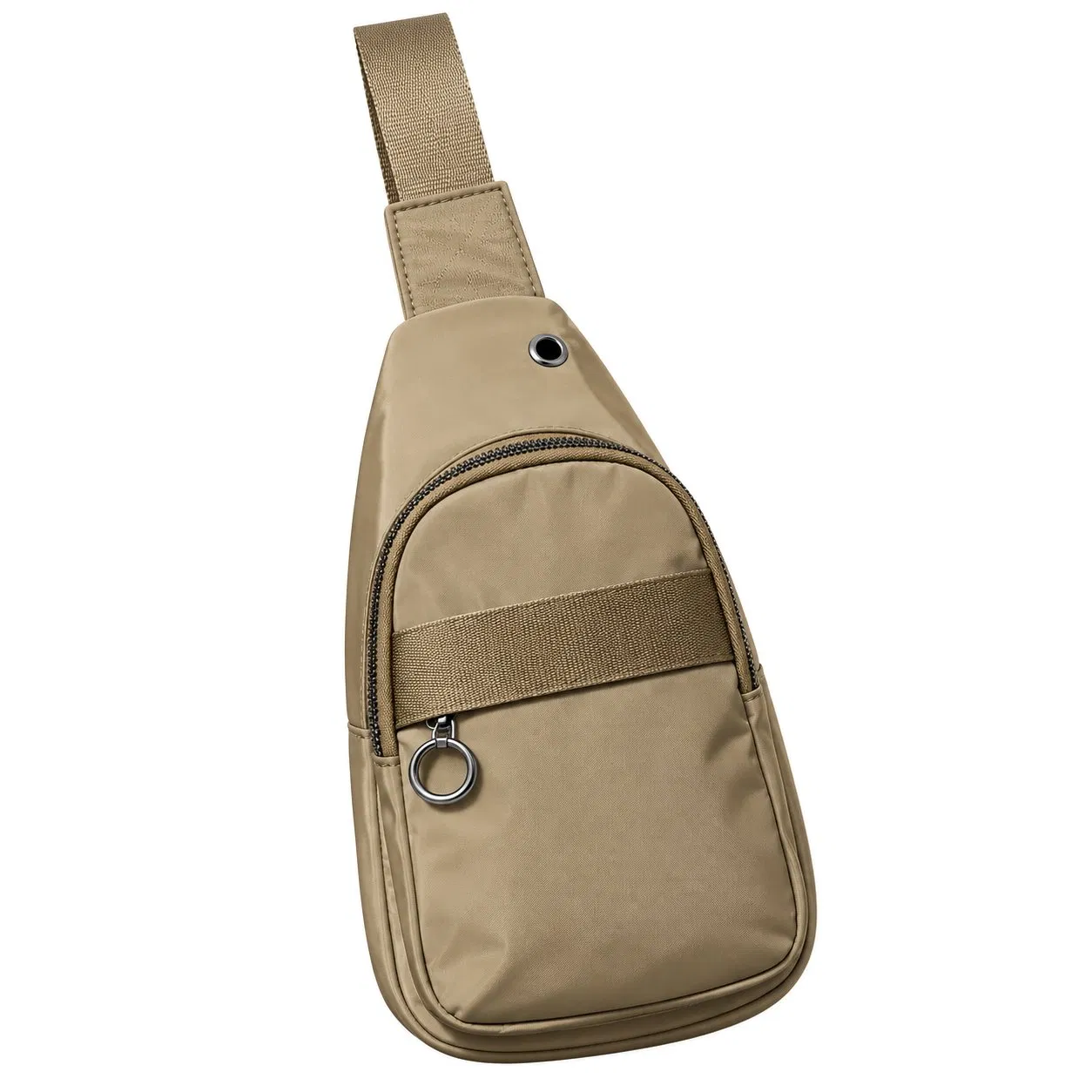 Vintage Canvas Crossbody Shoulder Bag with Adjustable Strap and Zipper