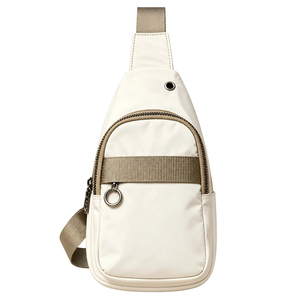 Vintage Canvas Crossbody Shoulder Bag with Adjustable Strap and Zipper