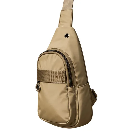 Vintage Canvas Crossbody Shoulder Bag with Adjustable Strap and Zipper