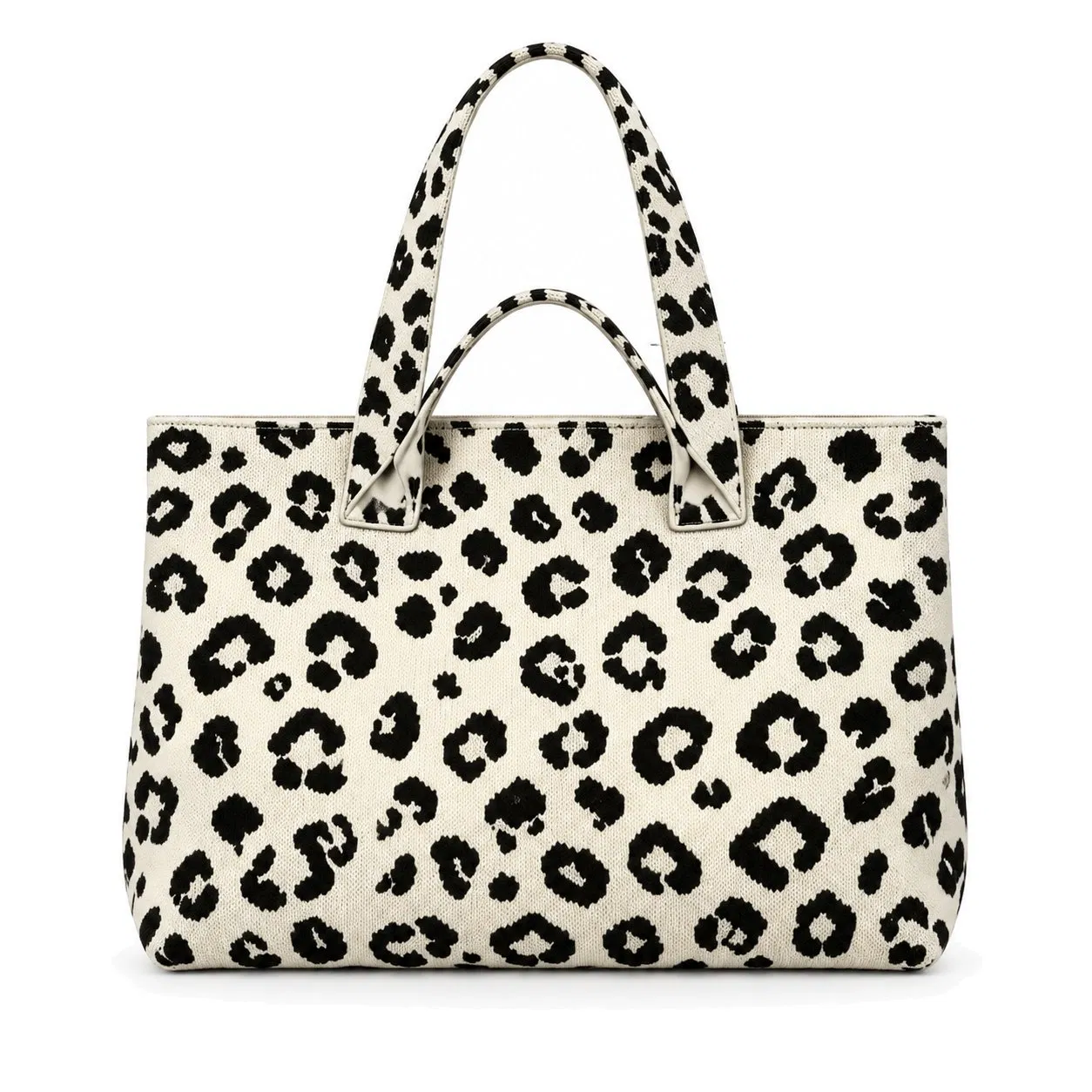 Custom Logo Knitted Tote Shoulder Bag for Shopping Beach and Daily Carry