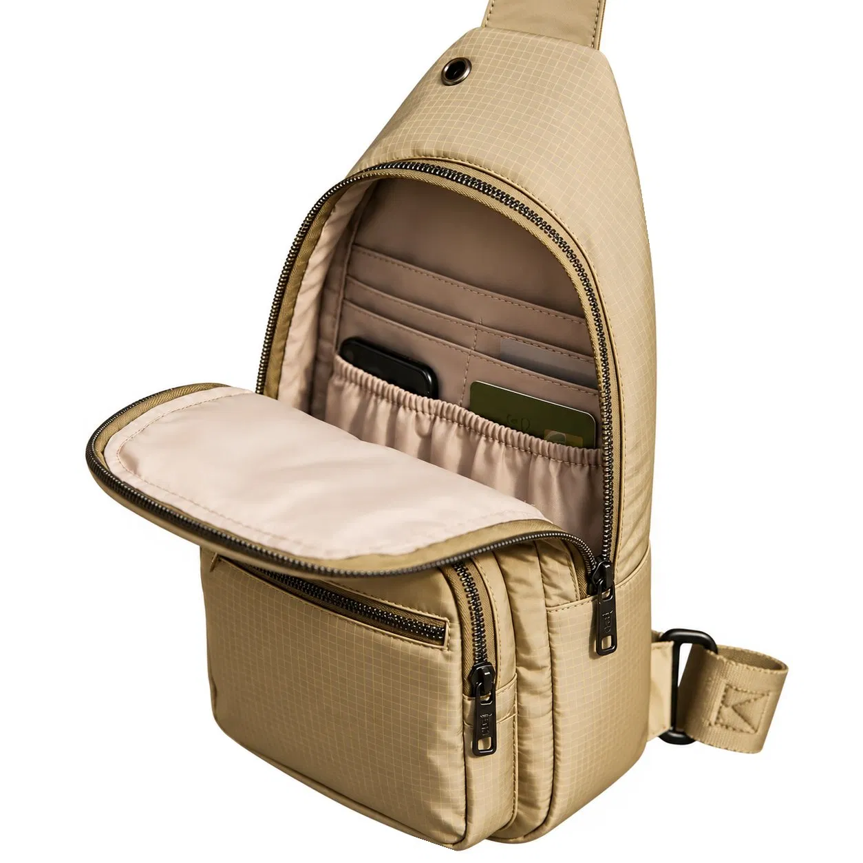 Custom Nylon Tactical Sling Bag for Women Adjustable Crossbody Chest Bag for Travel