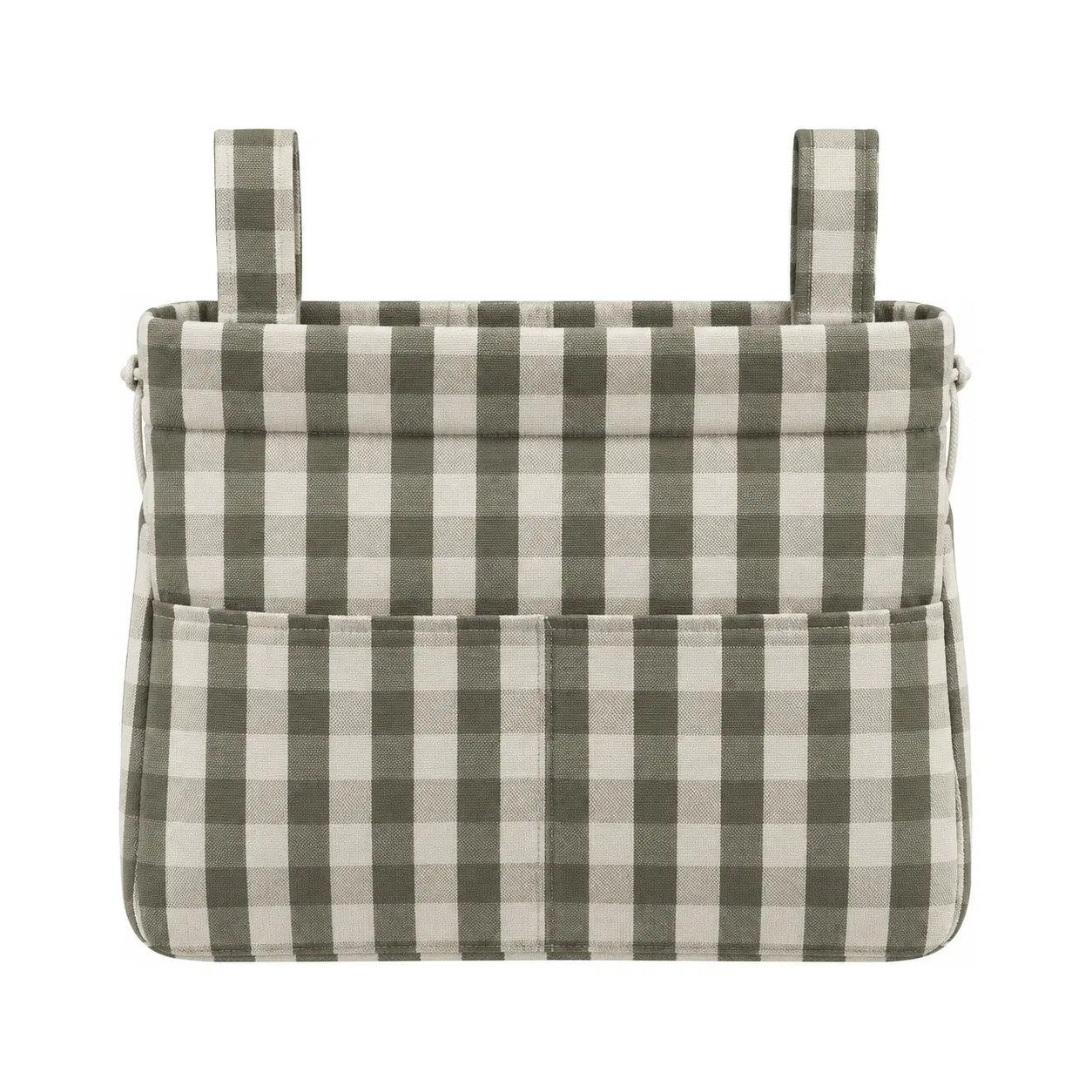 Custom Cotton Diaper Tote Shoulder Bag with Stroller Strap and Multifunction Storage