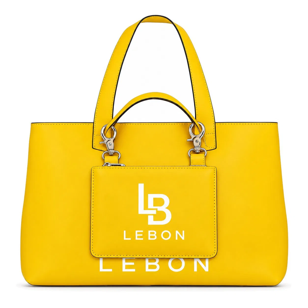 Custom Polyester Knitted Tote Bag Set with Detachable Small Crossbody Sling Bag for Women
