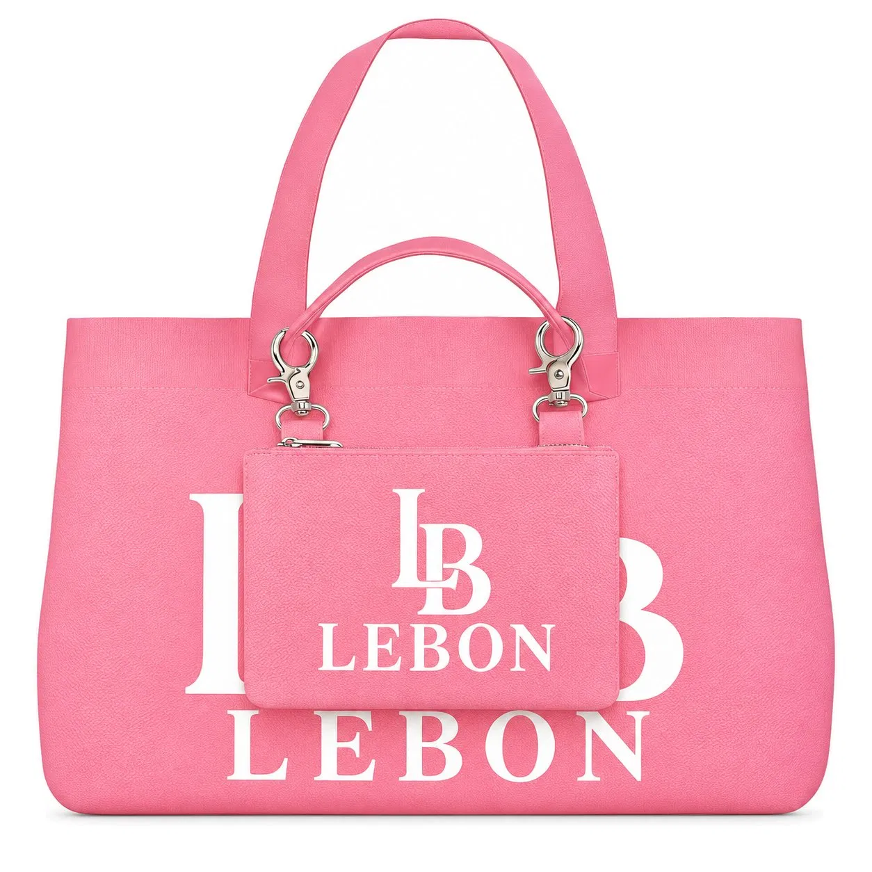Custom Polyester Knitted Tote Bag Set with Detachable Small Crossbody Sling Bag for Women