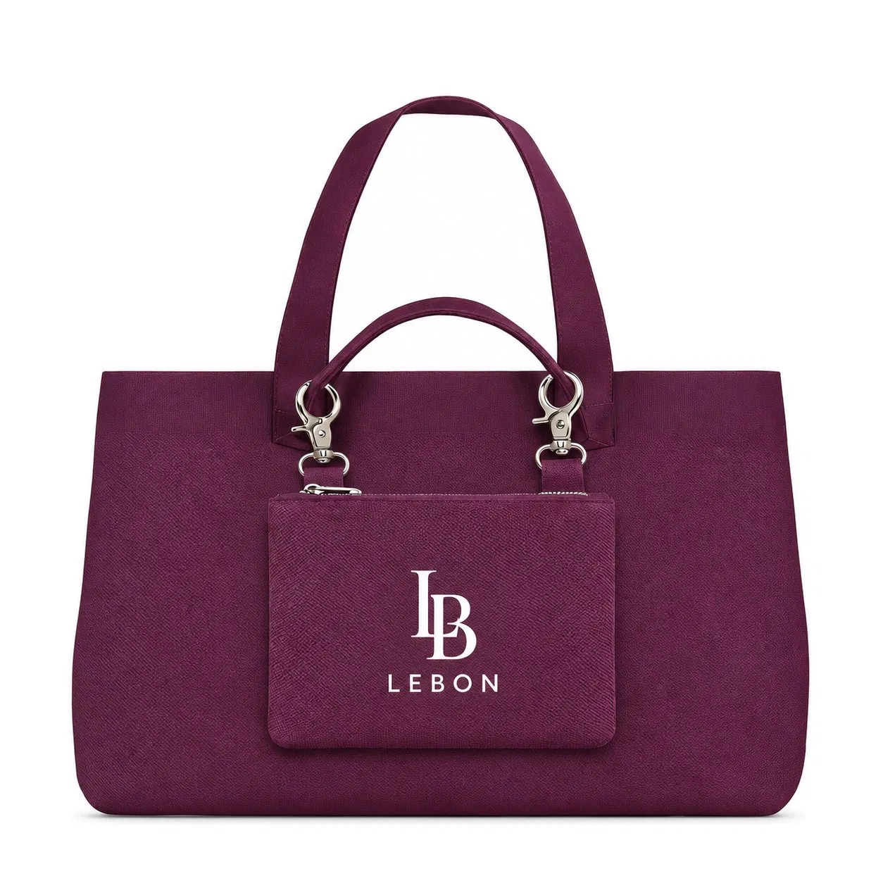 Custom Polyester Knitted Tote Bag Set with Detachable Small Crossbody Sling Bag for Women