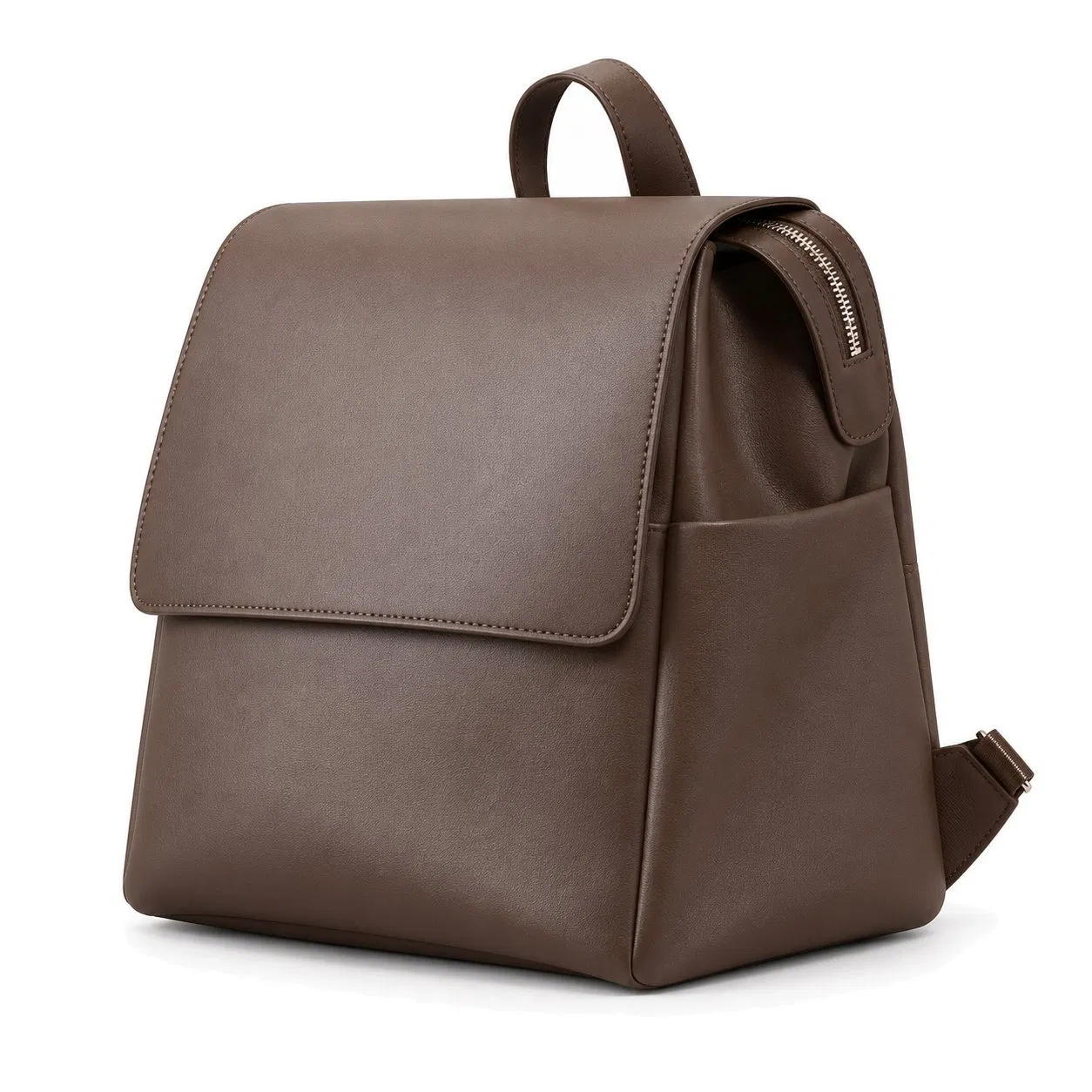 Custom PU Vegan Leather Diaper Backpack with Adjustable Shoulder Straps for Mom and Dad