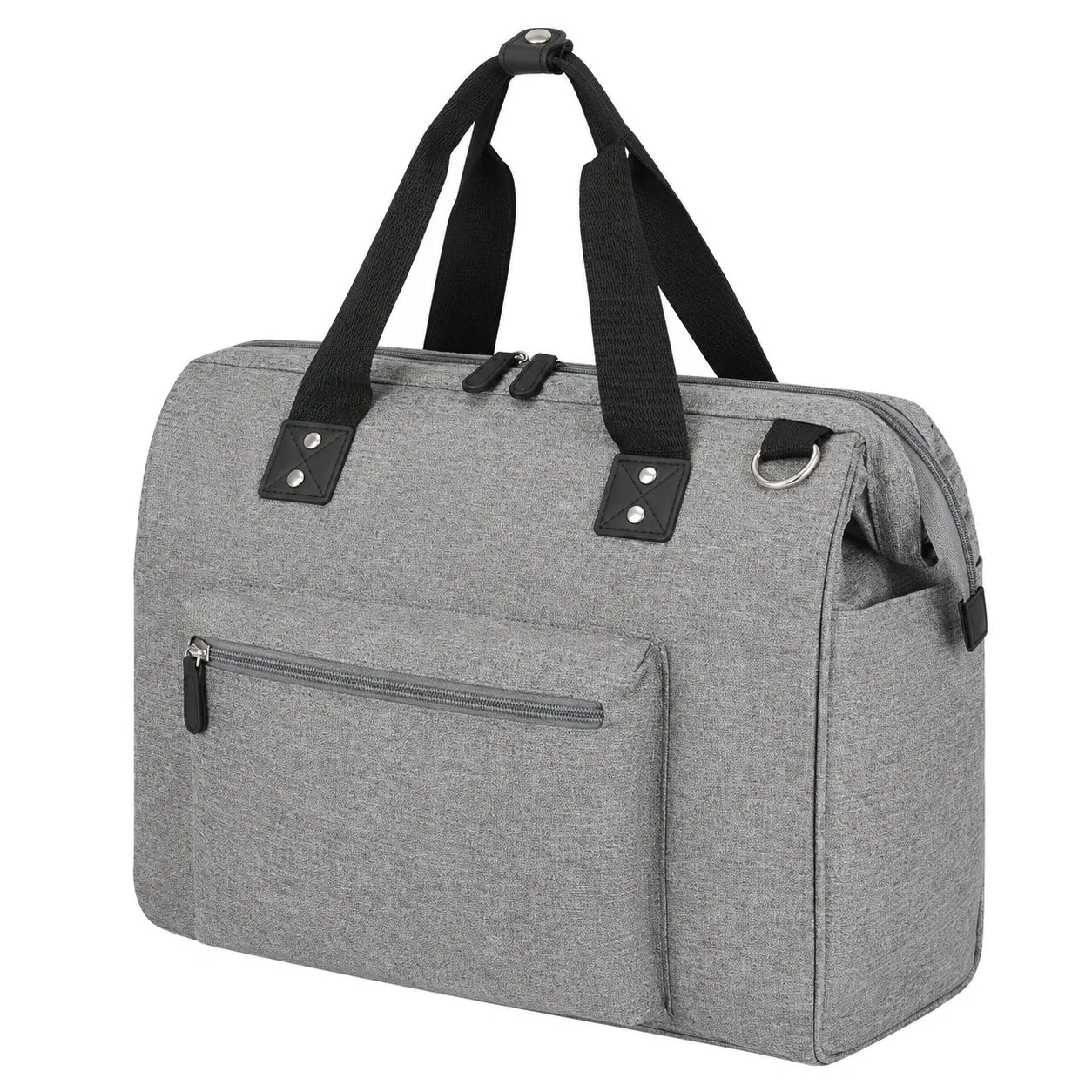 Functional Polyester Diaper Tote Bag with Changing Pad Maternity Travel Storage Custom Logo