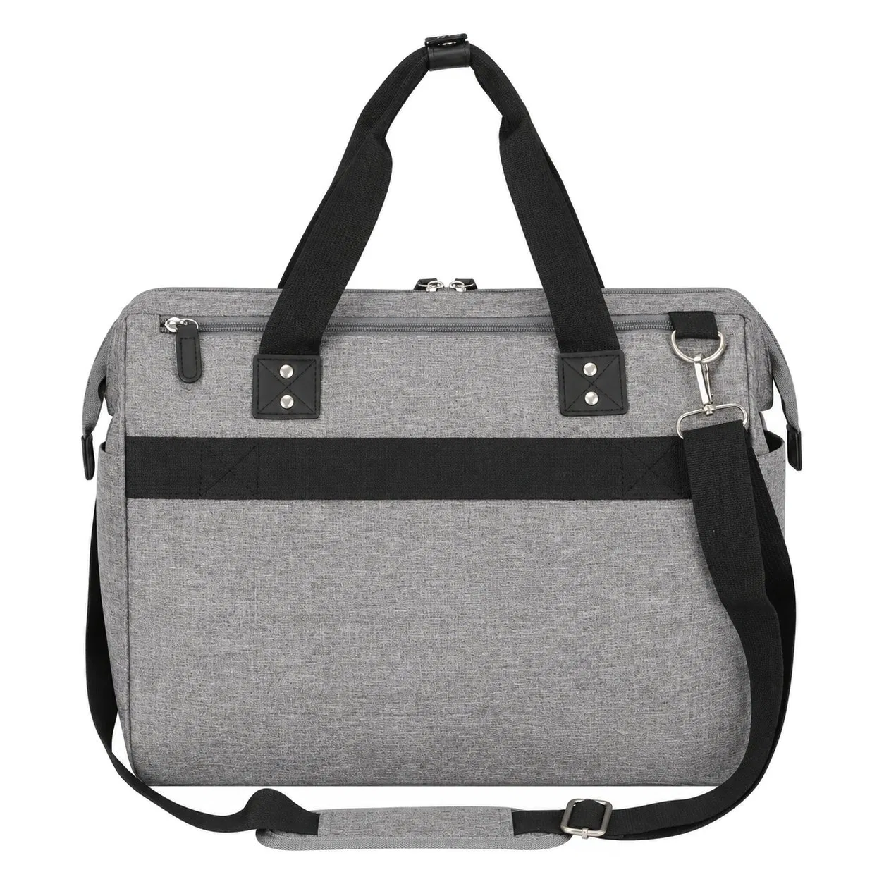 Functional Polyester Diaper Tote Bag with Changing Pad Maternity Travel Storage Custom Logo