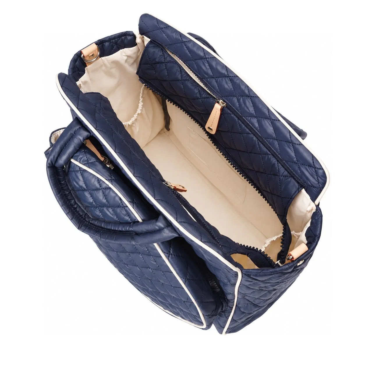Waterproof Quilted Pickleball Tennis Racket Tote Bag for Women with Removable Shoulder Strap