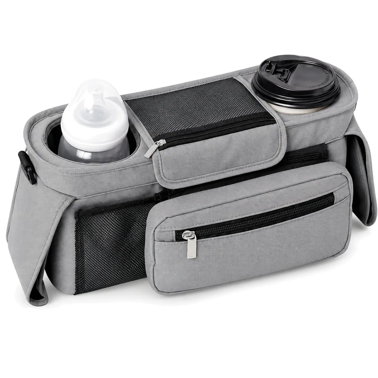 Custom Stroller Organizer Diaper Caddy Bag with Multiple Pockets Insulated Compartment
