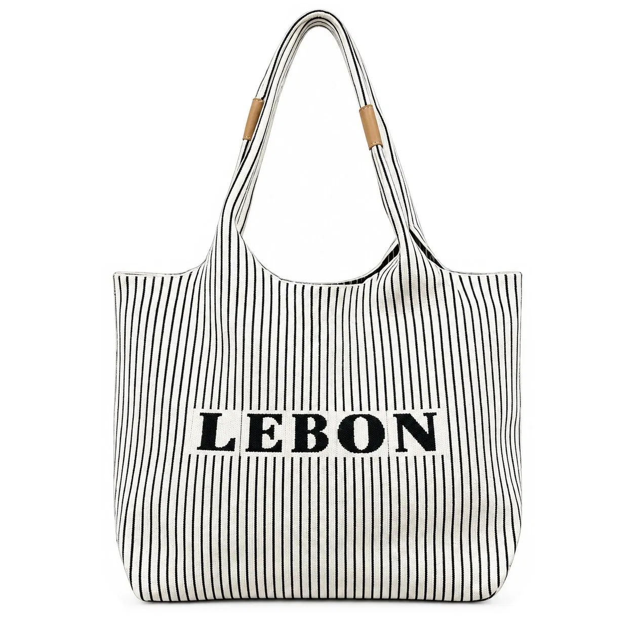 Custom Logo Women Knitted Tote Bag with Dual Handles for Casual Daily Use Shopping and Travel
