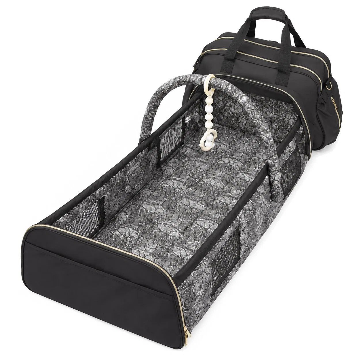 Portable Oxford Diaper Backpack with Changing Mat and USB Port for Baby Travel