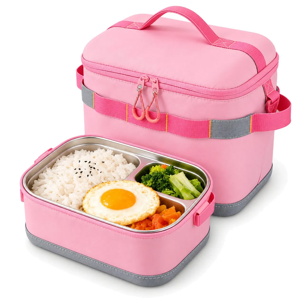 Custom Logo Oxford Insulated Portable Zipper Soft Lunch Cooler Bag