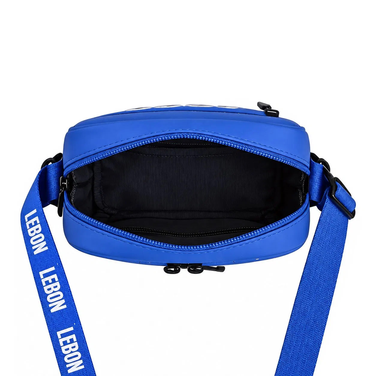 Unisex Nylon Waterproof Striped Lightweight Zipper Crossbody Messenger Bag
