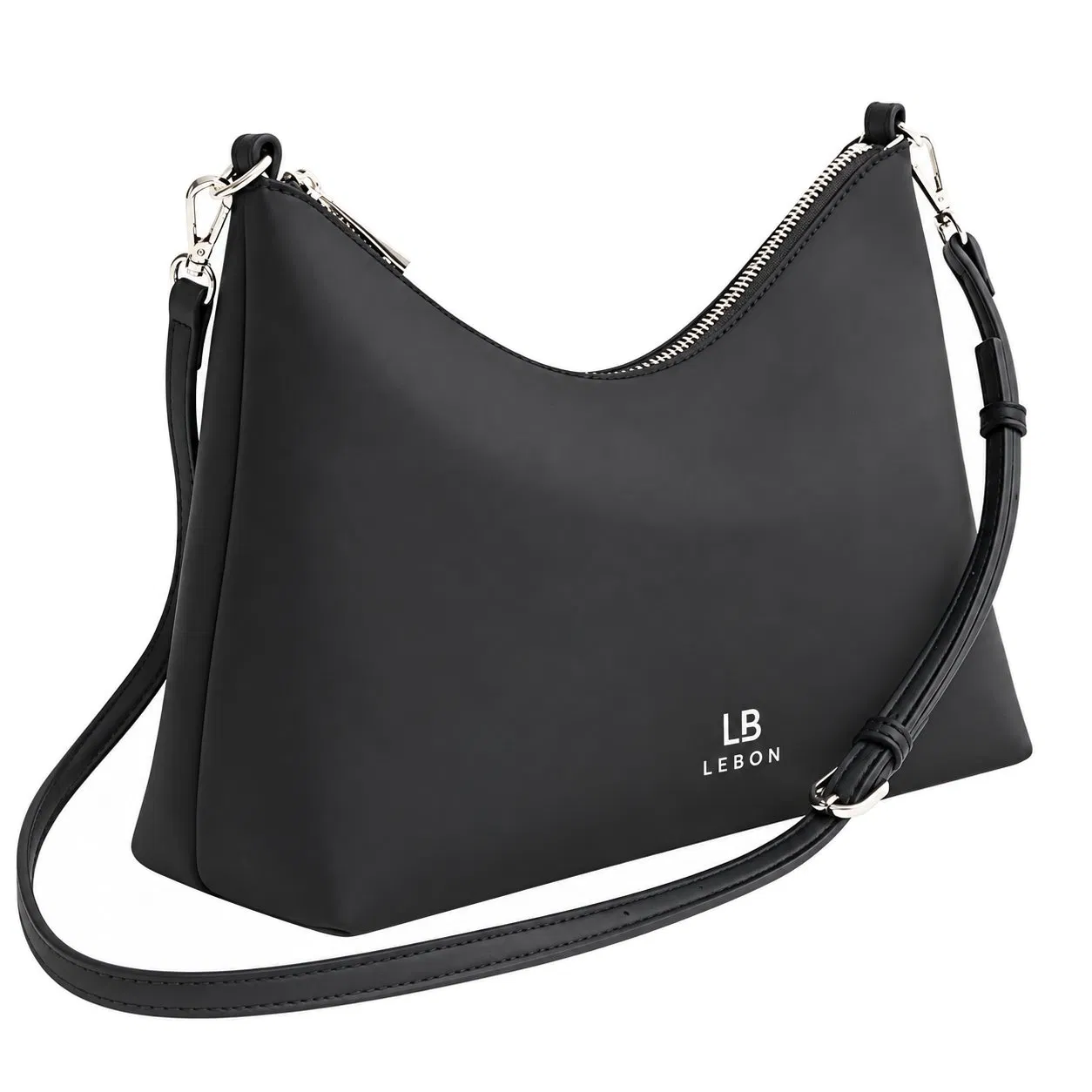 Custom Women's Nylon Crossbody Tote Shoulder Bag with Zipper and Two Straps