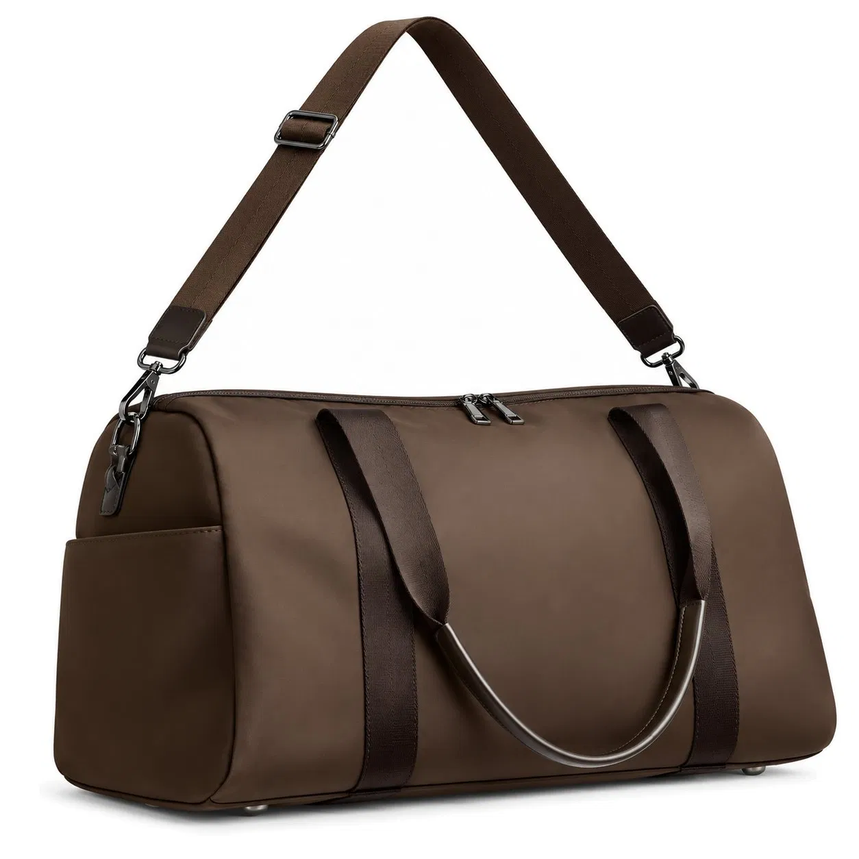 Custom Large Nylon Foldable Travel Duffel Gym Sneaker Bag with Adjustable Shoulder Strap