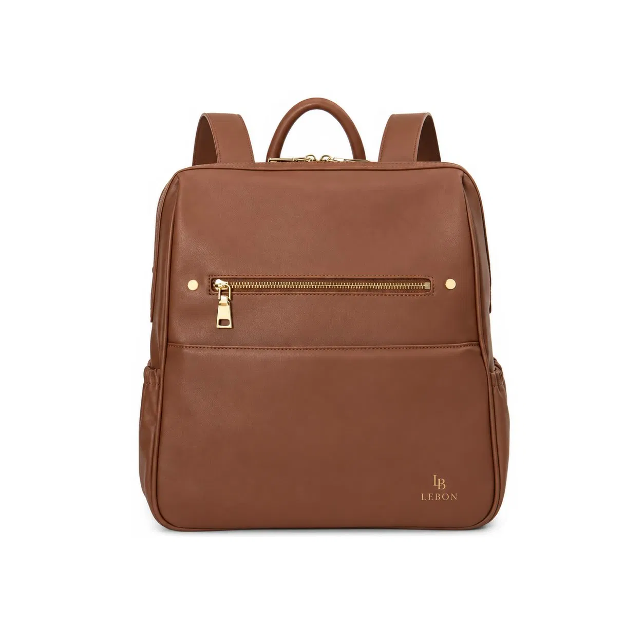 Custom Microfiber Vegan Leather Diaper Backpack with Insulated Pockets and Changing Mat