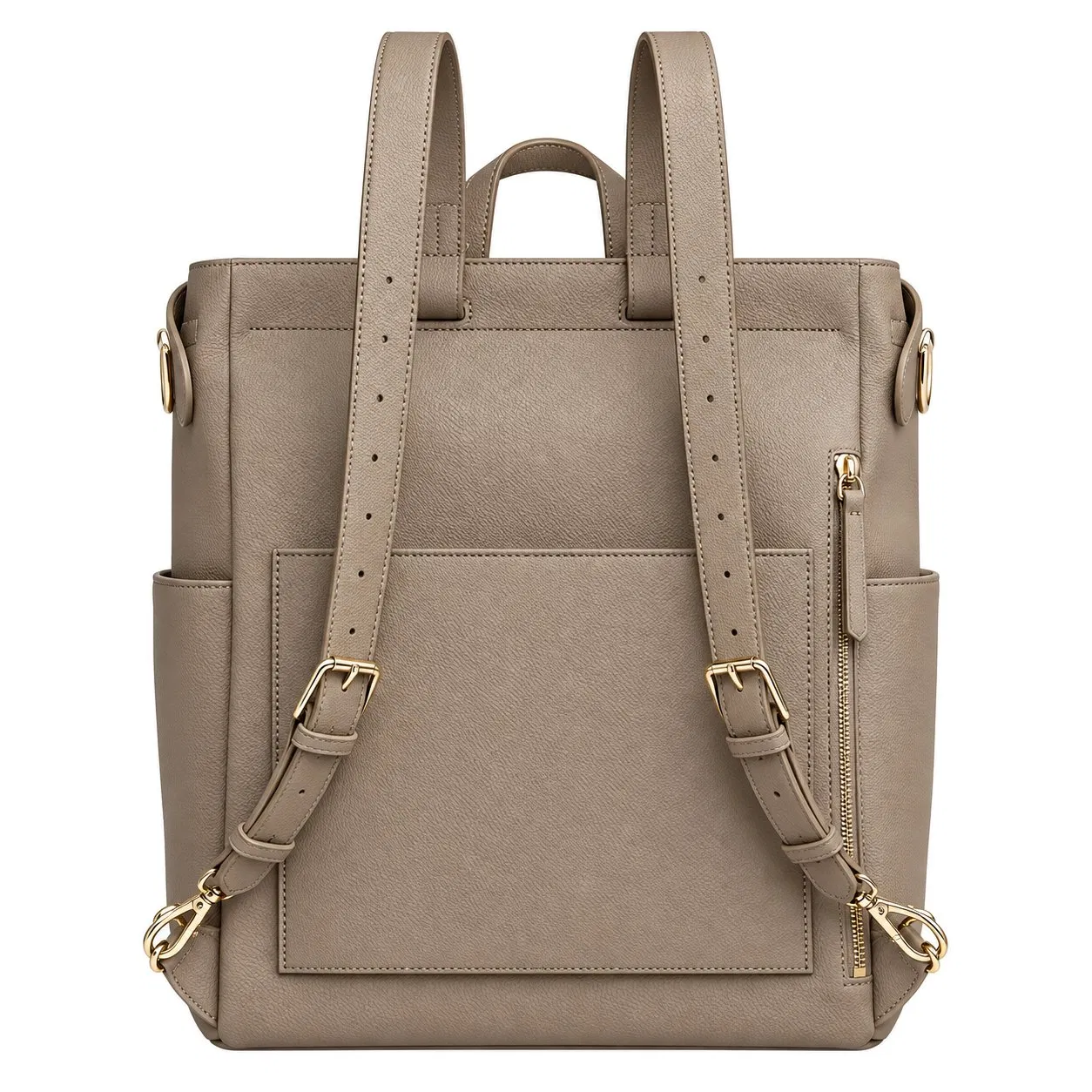 Custom Microfiber Vegan Leather Diaper Backpack for Mommy Travel and Everyday Use