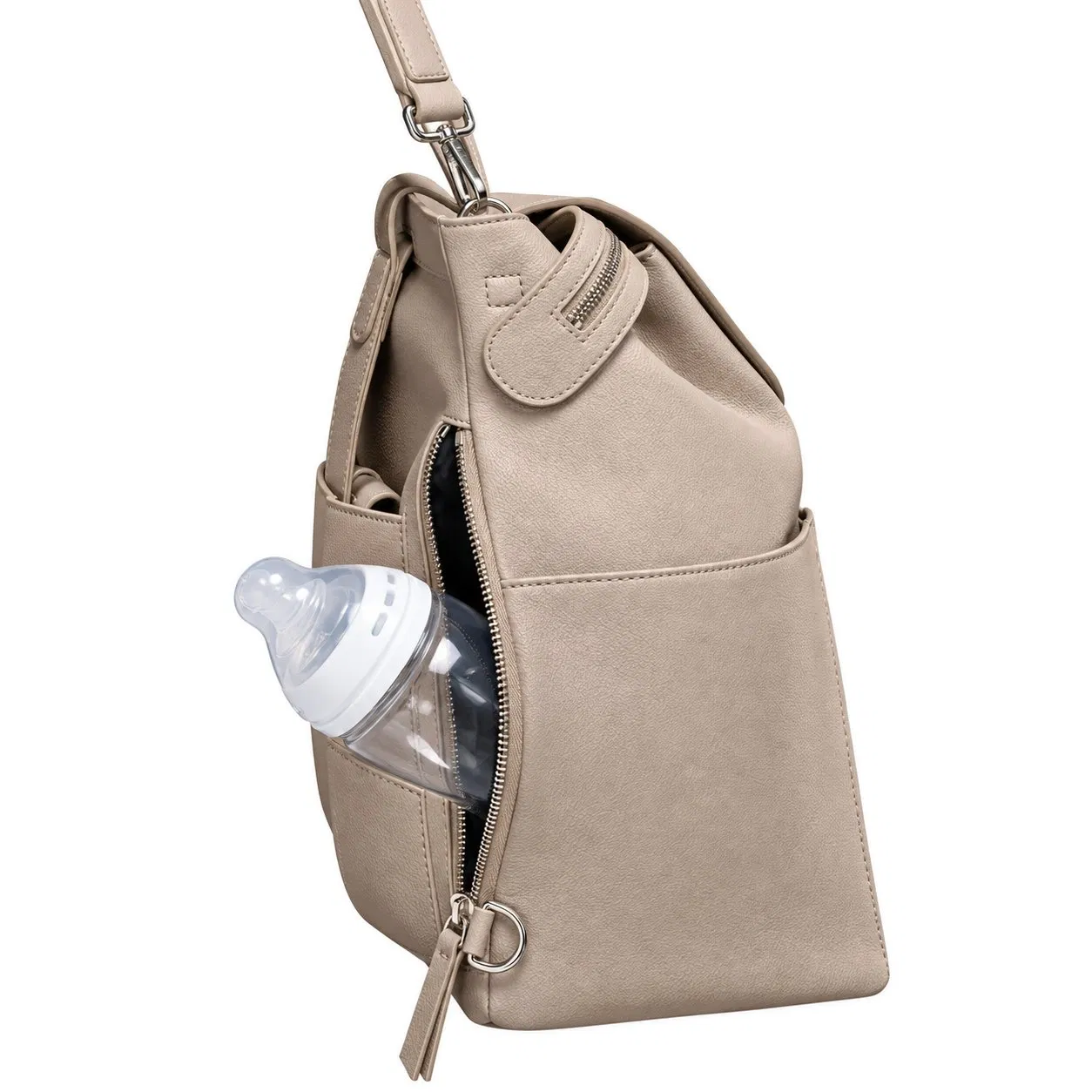 Custom Waterproof Microfiber Vegan Leather Mommy Diaper Backpack
