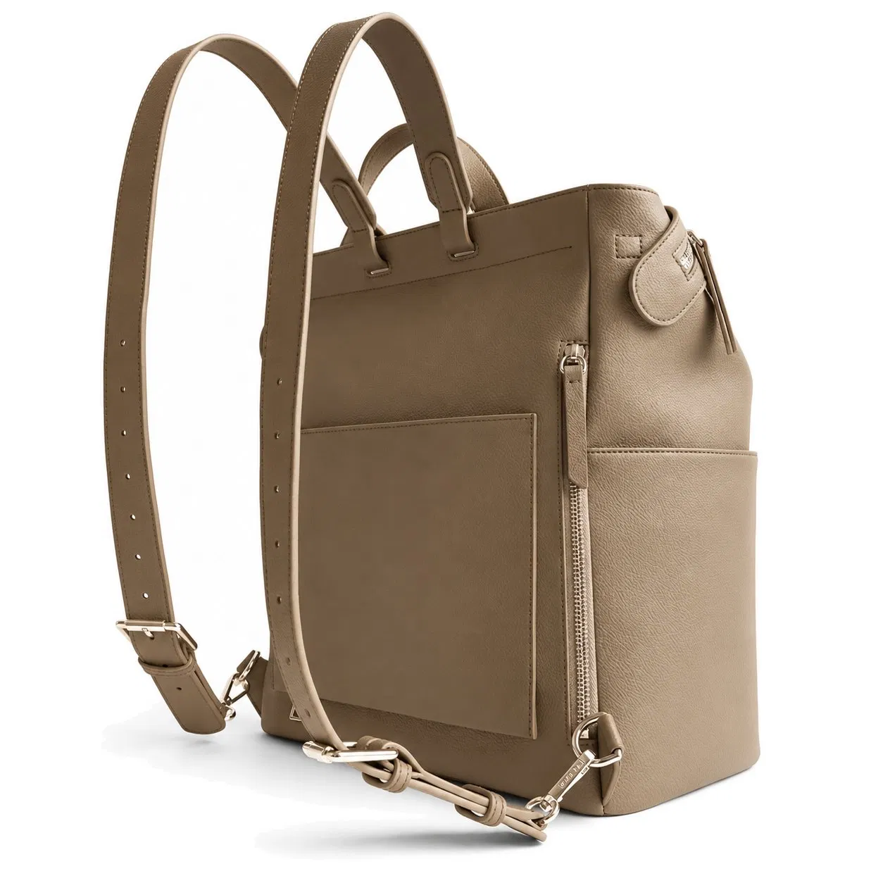 Custom Waterproof Microfiber Vegan Leather Mommy Diaper Backpack