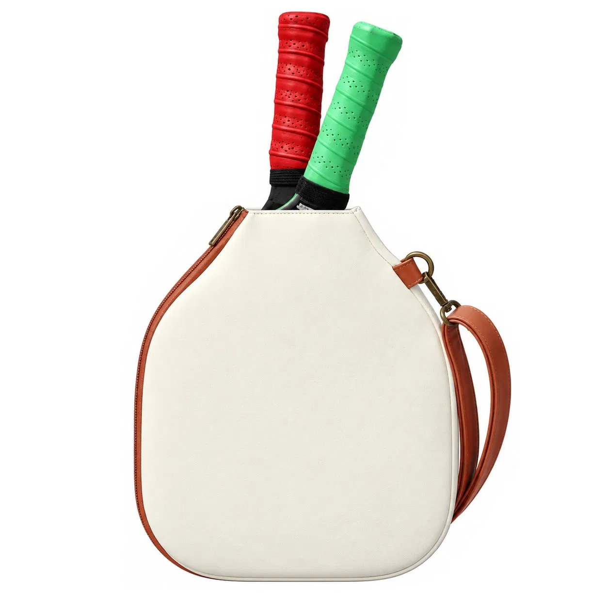 Custom Logo Canvas Pickleball Racket Bag with Durable Zipper for Sports Storage