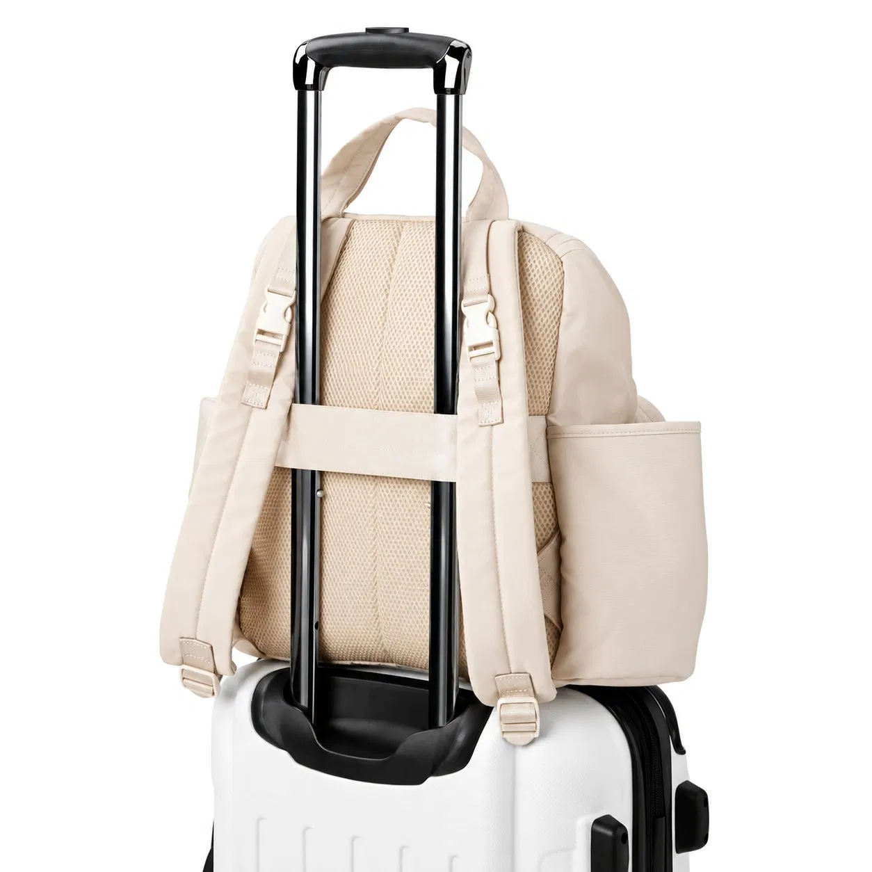 Custom Lightweight Nylon Diaper Backpack with Insulated Pockets