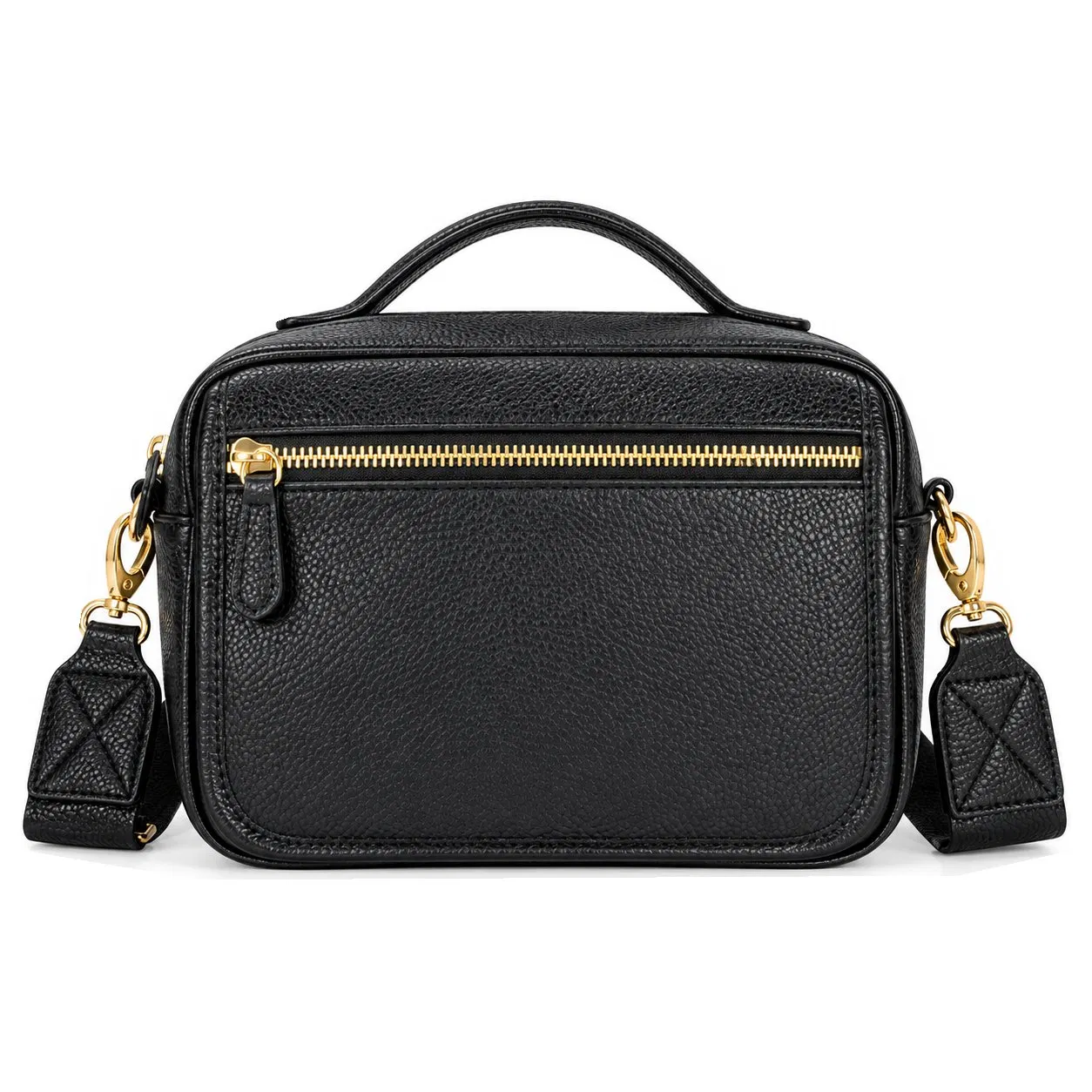 Custom Logo PU Leather Diaper Shoulder Bag with Waterproof Baby Changing Mat