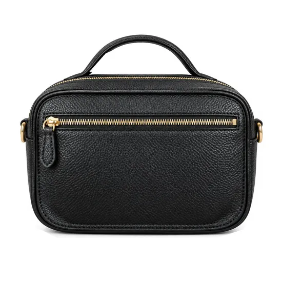 Custom Logo PU Leather Diaper Shoulder Bag with Waterproof Baby Changing Mat