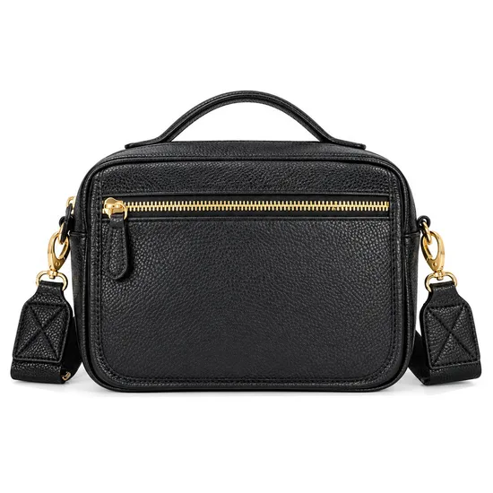 Custom Logo PU Leather Diaper Shoulder Bag with Waterproof Baby Changing Mat