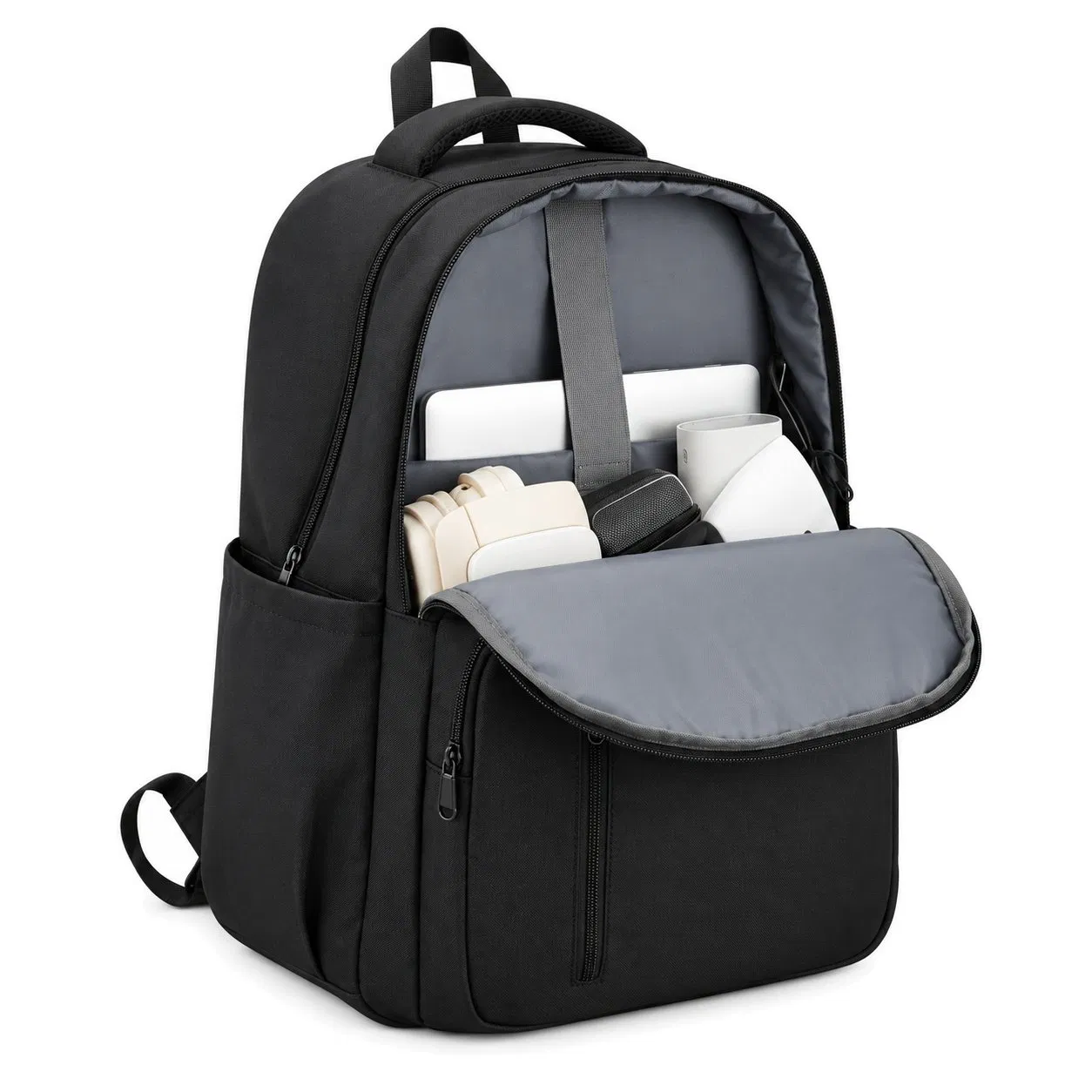 Multifunction Oxford Laptop Backpack with Waterproof Design for Daily Travel and Office